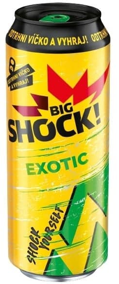 Big Shock! Energy Exotic juicy energetický nápoj plech
