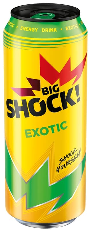 Big Shock! Energy Exotic juicy energetický nápoj plech
