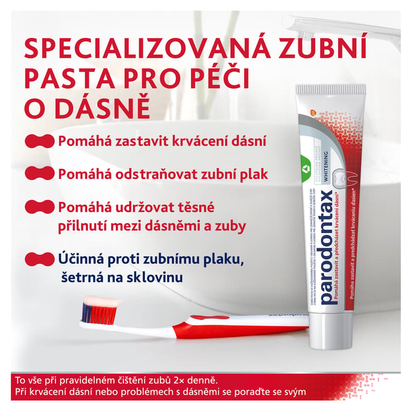 Parodontax Whitening Zubní pasta na paradentózu a bílé zuby