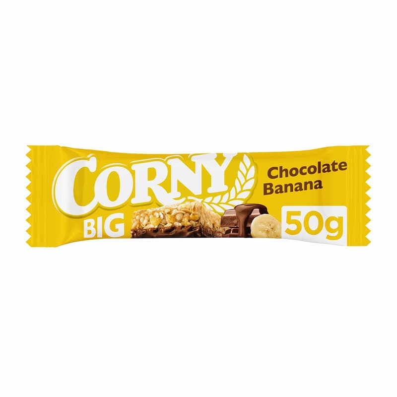Corny Big cereal bar with bananas in milk chocolate