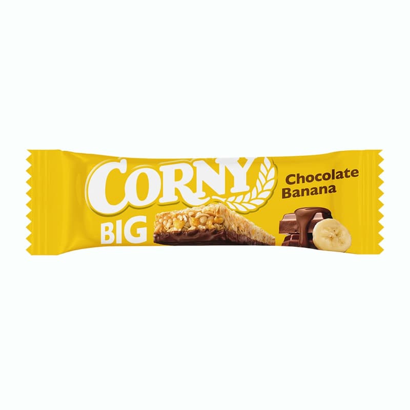 Corny Big cereal bar with bananas in milk chocolate