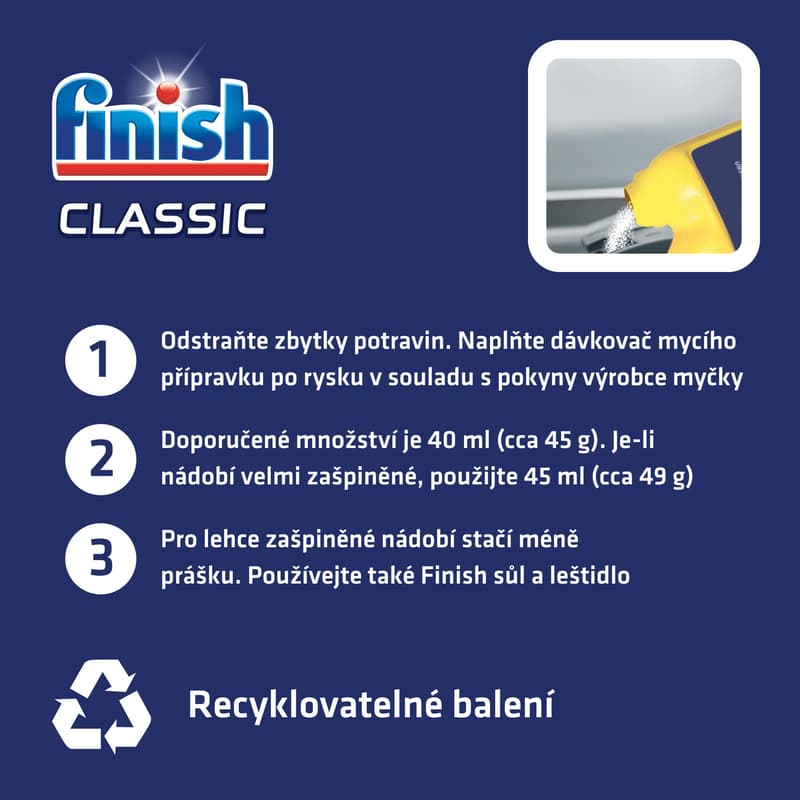 Finish Lemon Dishwasher Powder