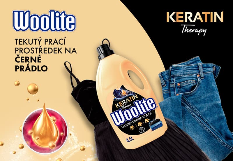 Woolite Darks, Denim, Black speciální prací prostředek (3,6 l)