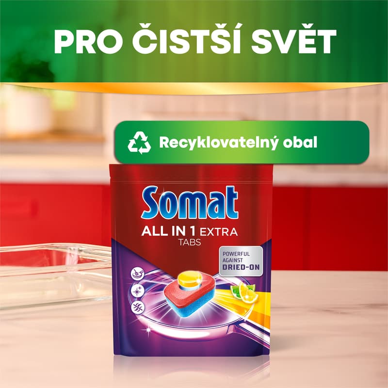 Somat All in 1 Extra Lemon&Lime Dishwasher tablets 115 WL