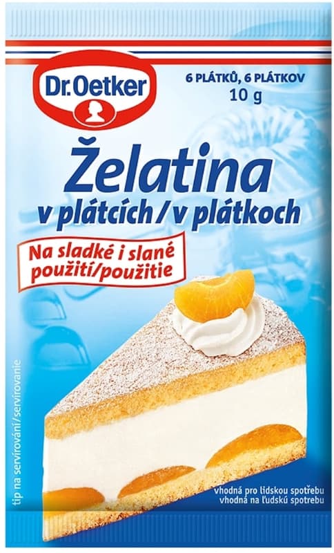 Dr.Oetker Gelatin in slices 6 pcs