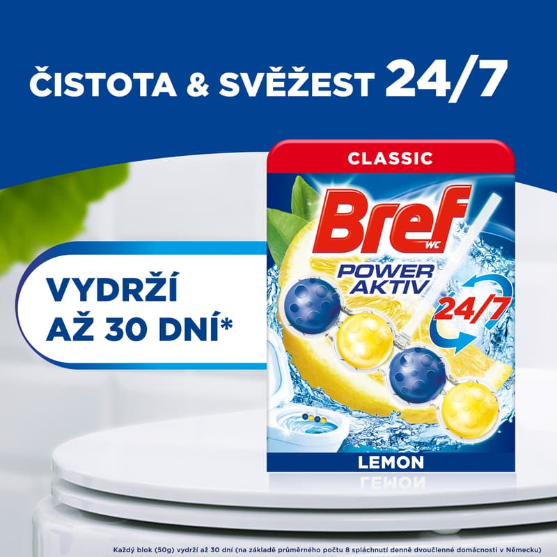 Bref Power Aktiv Lemon WC blok