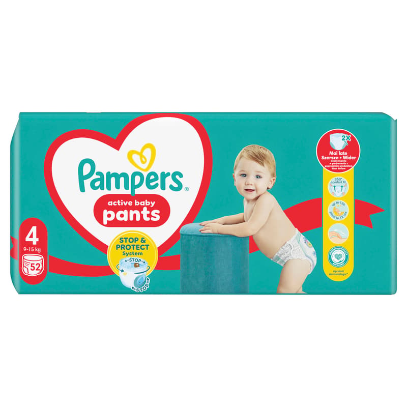 Pampers Pants plenkové kalhotky 4 (9–15 kg)