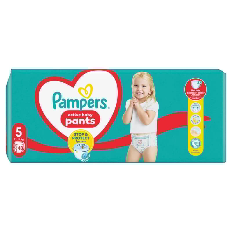 Pampers Pants plenkové kalhotky 5 (11–17 kg)