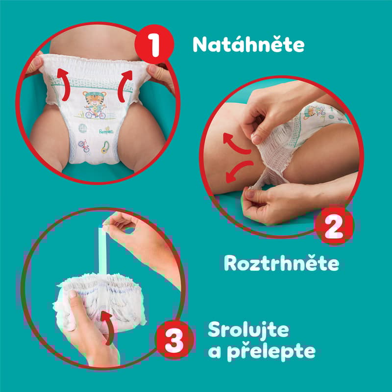 Pampers Pants plenkové kalhotky 5 (11–17 kg)