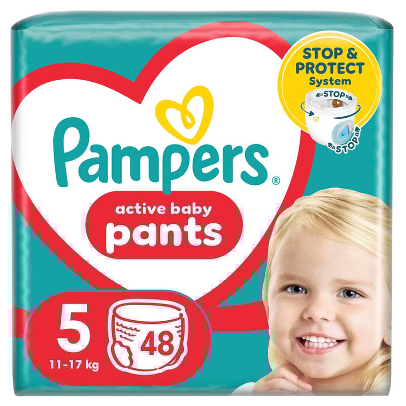 Pampers Pants plenkové kalhotky 5 (11–17 kg)