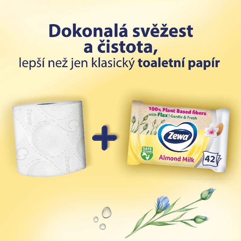 Zewa Almond Milk Wet Toilet Paper