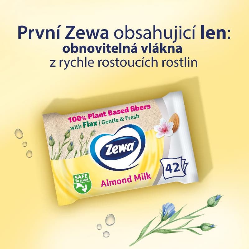 Zewa Almond Milk Wet Toilet Paper
