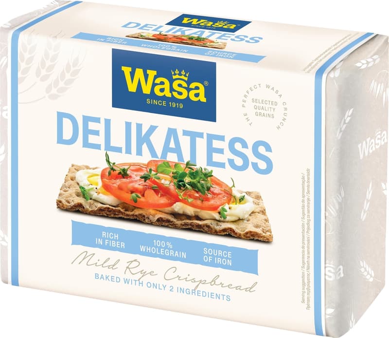 Wasa Delikatess wholegrain rye crisp bread