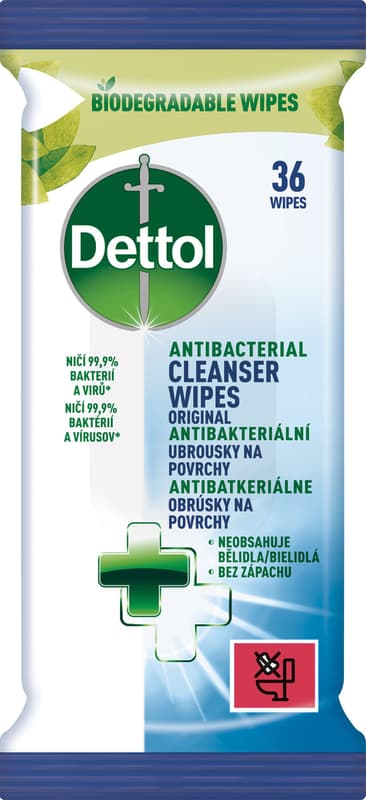 Dettol Antibakteriální ubrousky na povrchy