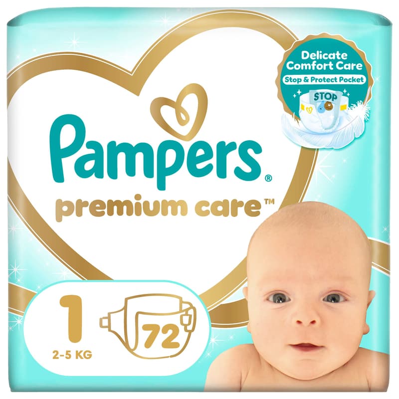 Pampers Premium care disposable diapers newborn 1 (2–5 kg)