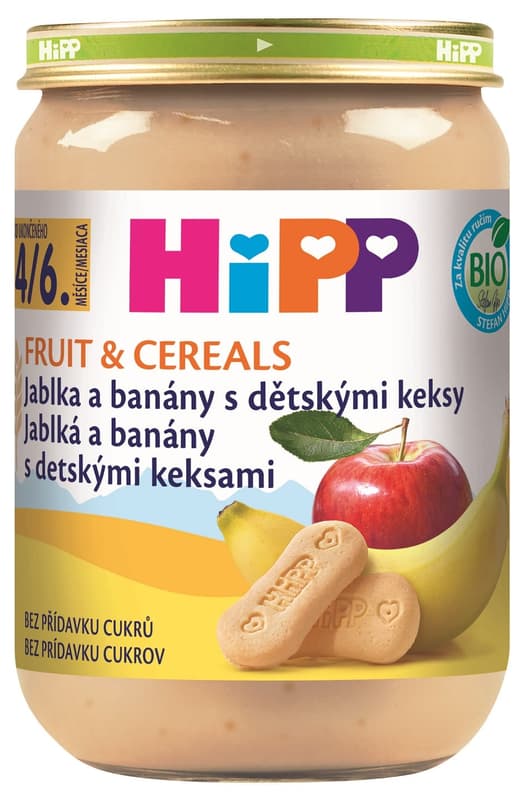 HiPP BIO Apples and bananas with baby biscuits