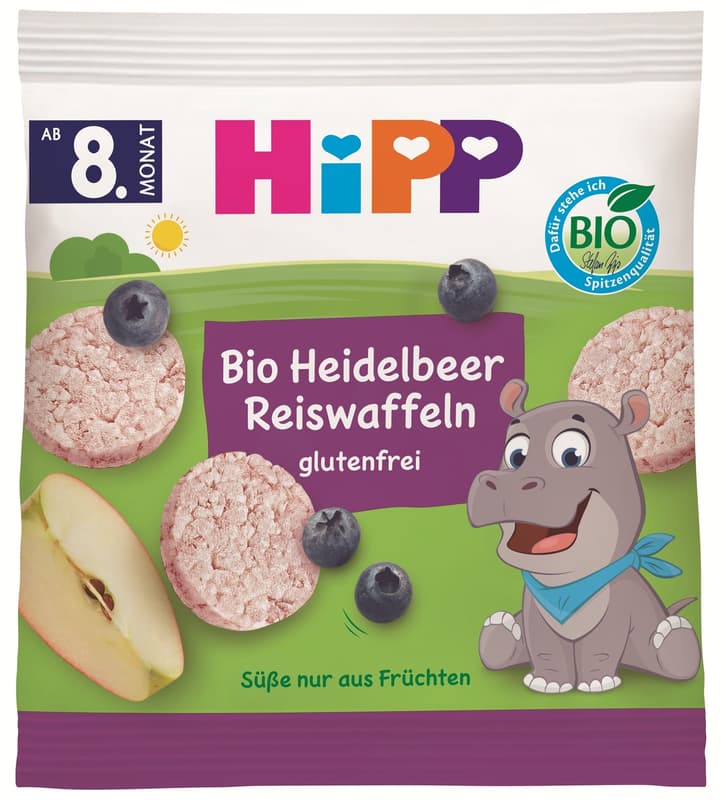 HiPP BIO Blueberry rice wafers