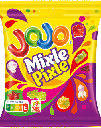 Jojo Mixle Pixle želé bonbóny s ovocnými příchutěmi