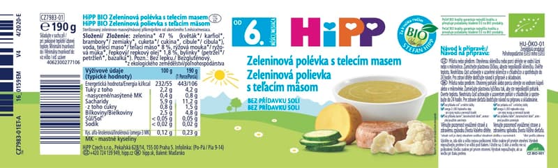 HiPP BIO Vegetable soup with veal