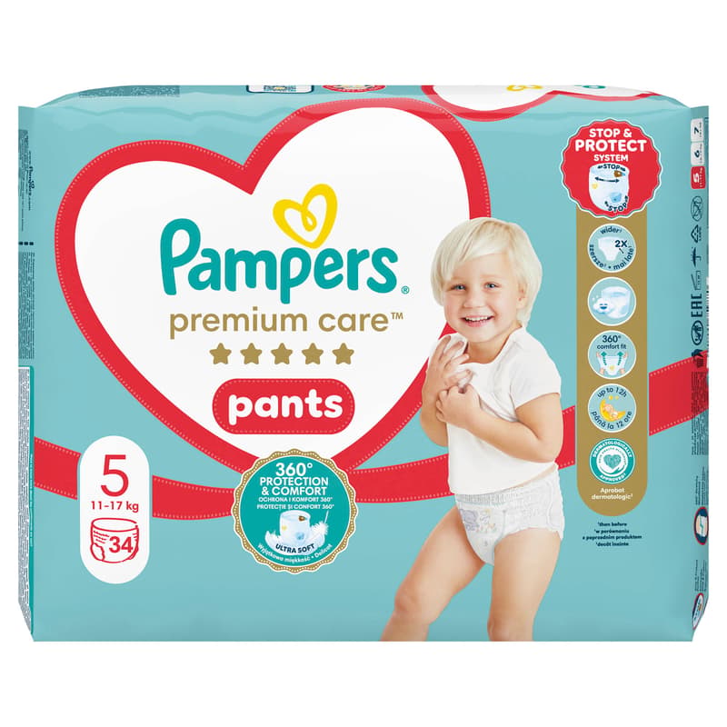 Pampers Premium care diaper pants 5 (12–17 kg)