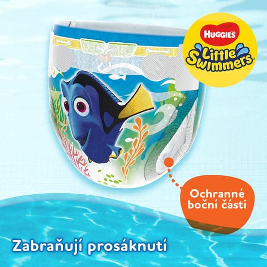 Huggies® Little swimmers Plenkové plavací kalhotky 3–8 kg (velikost 2–3)