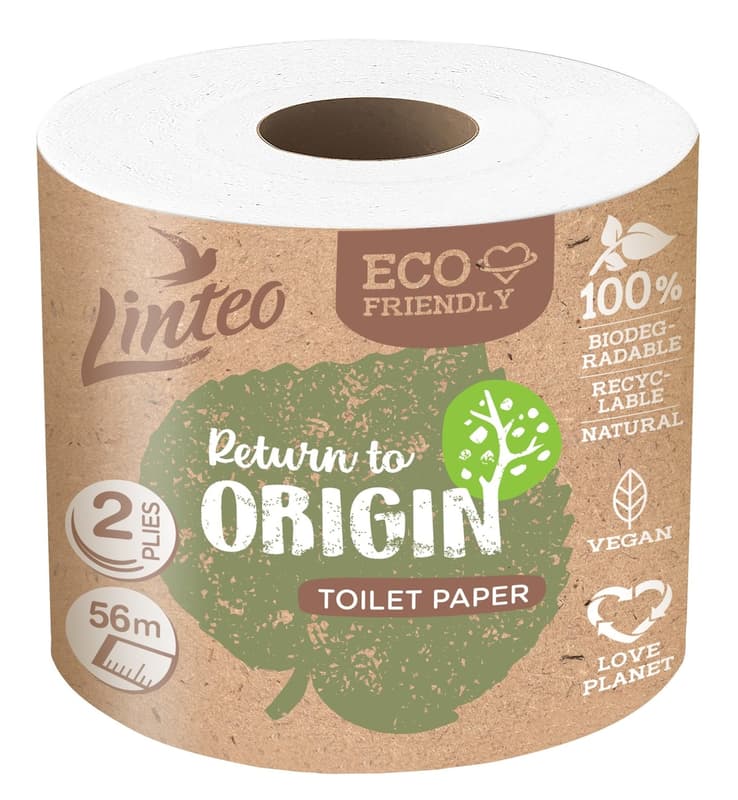 Linteo ECONOMY toilet paper, 2 ply, 1pc