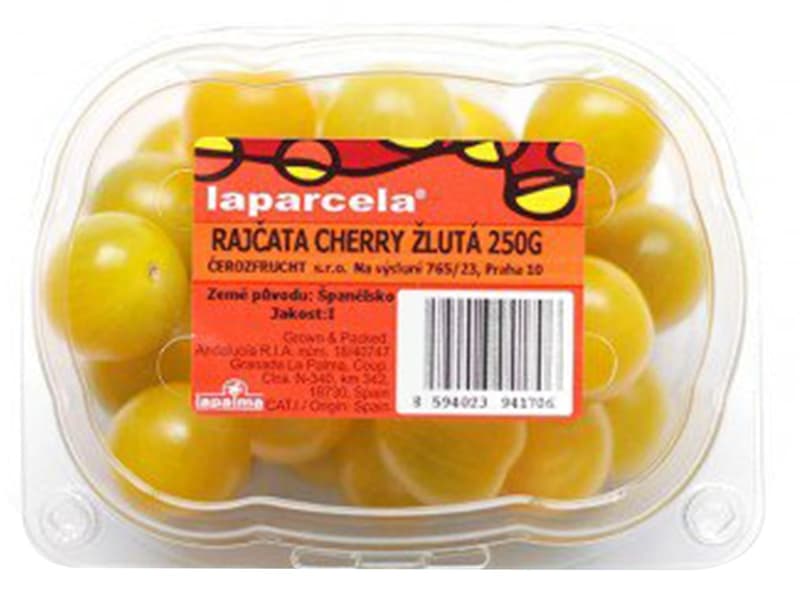 Tomatoes cherry yellow, punnet