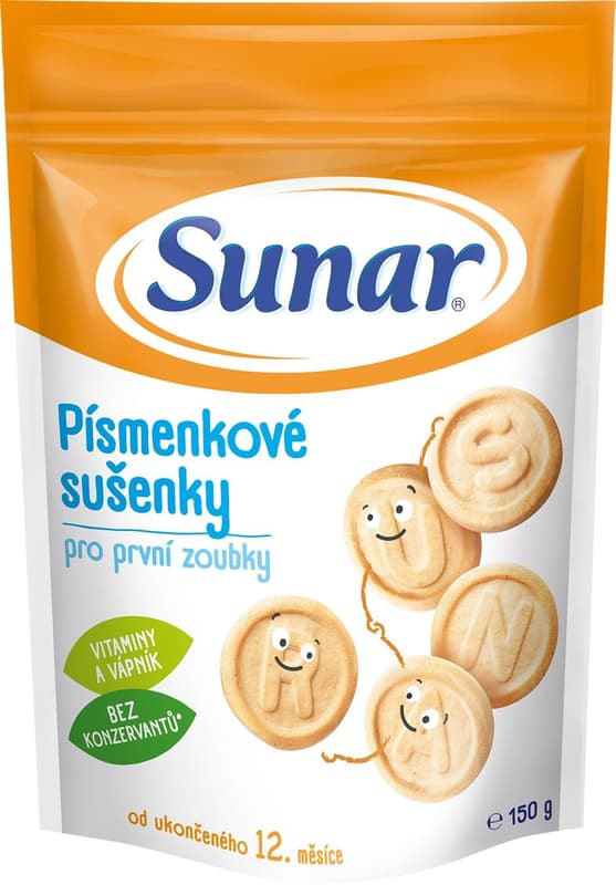 Sunar Dětské sušenky písmenkové
