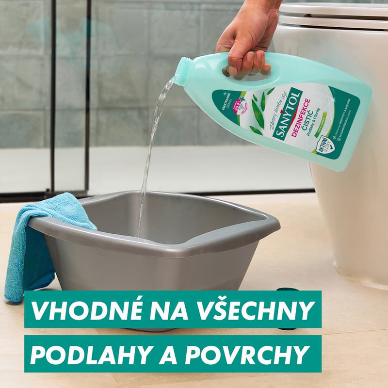 Sanytol Dezinfekce na podlahy a plochy s vůní eukalyptu