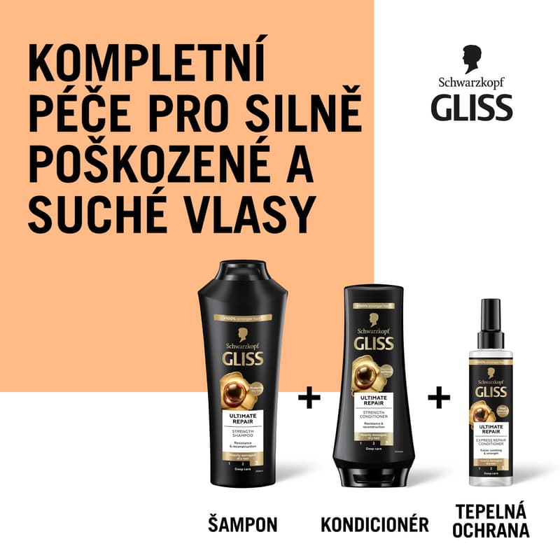 Gliss Ultimate Repair regenerační expres balzám pro poškozené vlasy