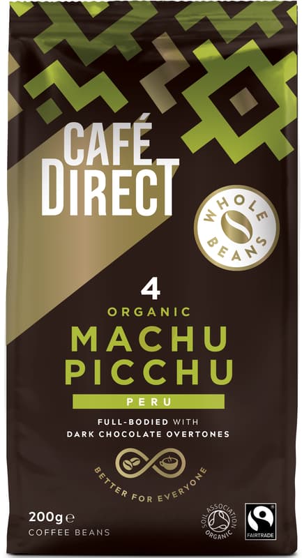 Cafédirect BIO Machu Picchu SCA 82 zrnková káva