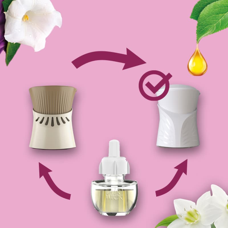 Air Wick Electric refill Fine satin and Moon lily 19ml