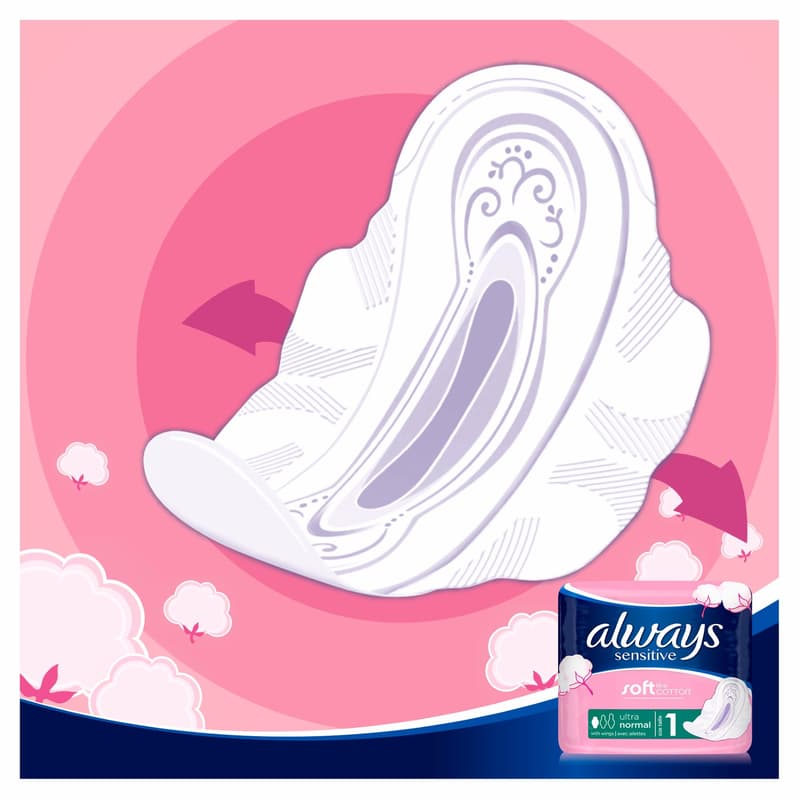 Always Ultra Sensitive Normal inserts with wings
