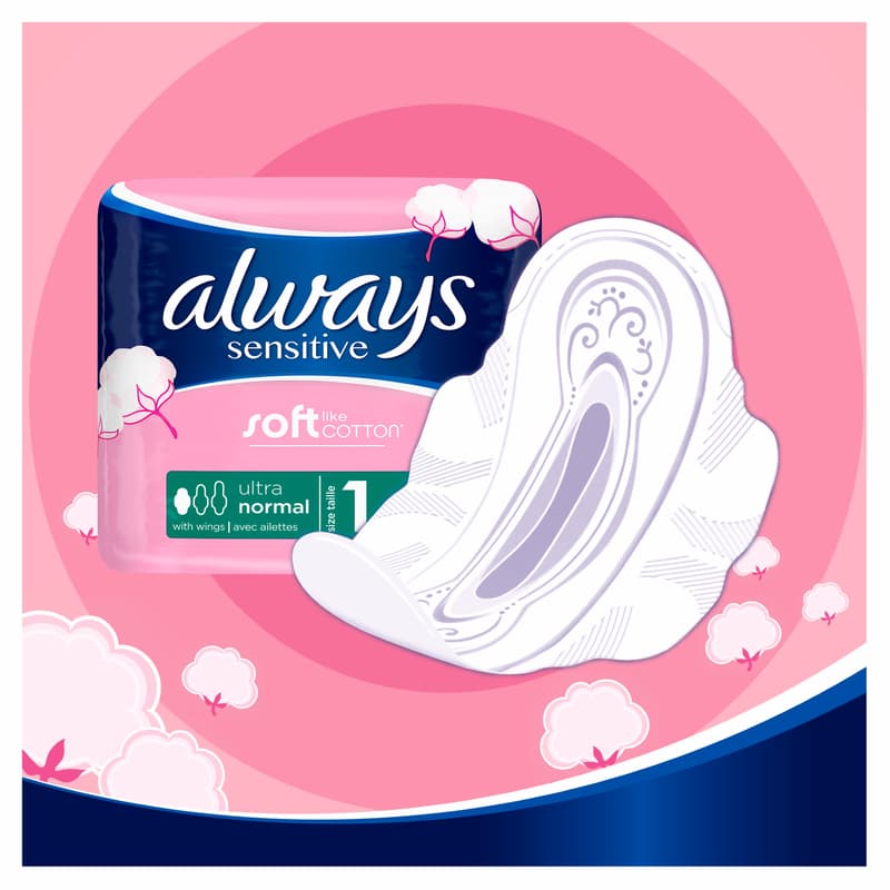 Always Ultra Sensitive Normal inserts with wings