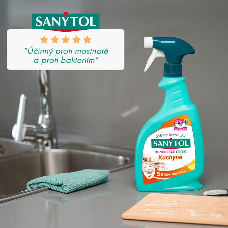 Sanytol Dezinfekce odmašťující čistič kuchyně