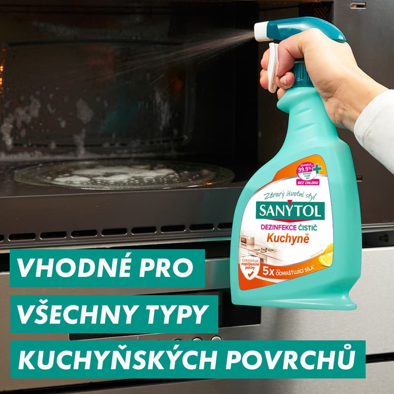Sanytol Dezinfekce odmašťující čistič kuchyně