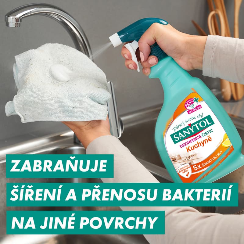 Sanytol Dezinfekce odmašťující čistič kuchyně