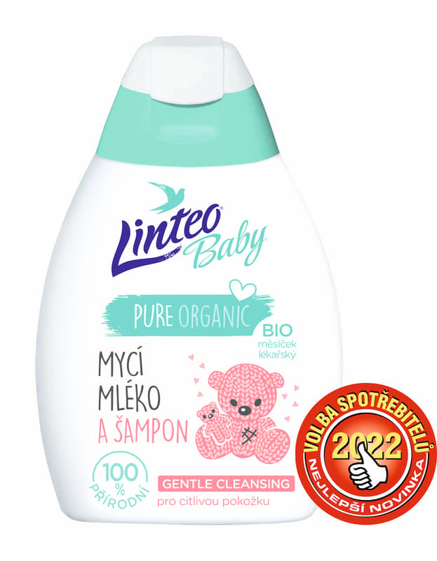 Linteo Baby Dětské mycí mléko a šampón