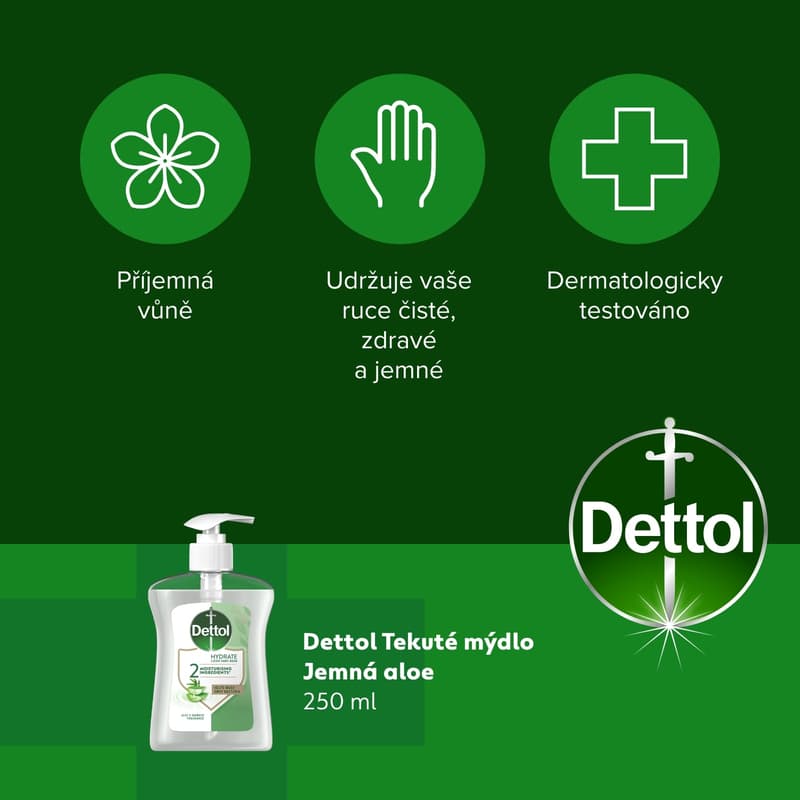 Dettol Hydrating antibacterial soap with aloe vera and milk proteins