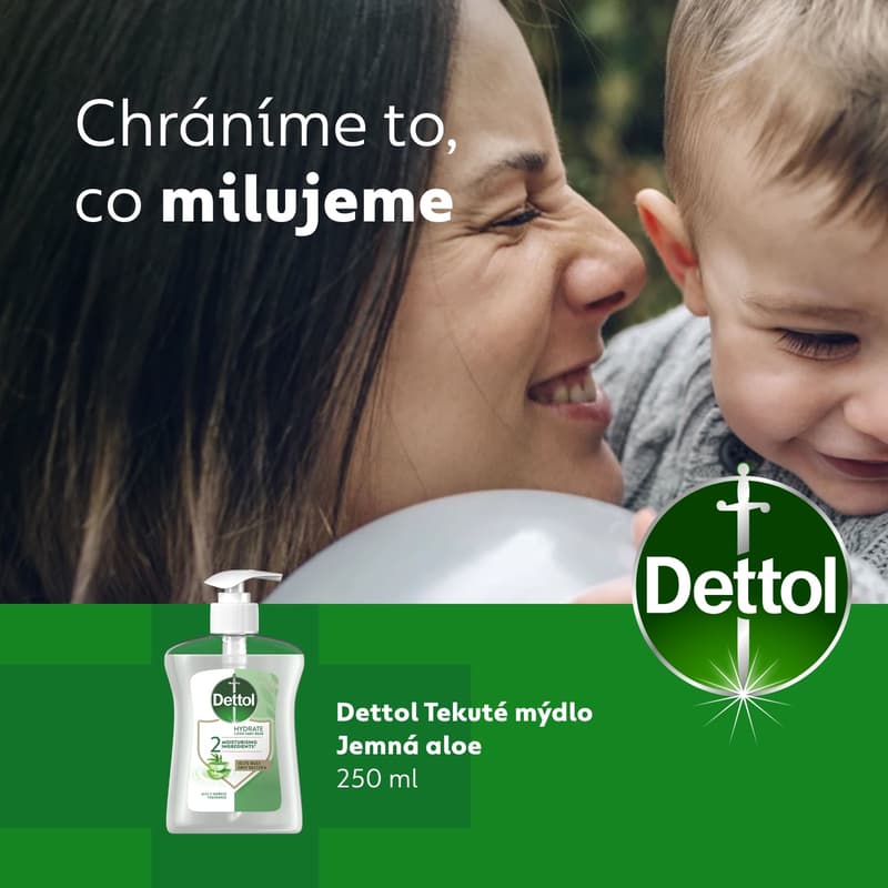 Dettol Hydrating antibacterial soap with aloe vera and milk proteins