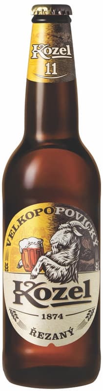 Velkopopovický Kozel beer cut 11 bottles