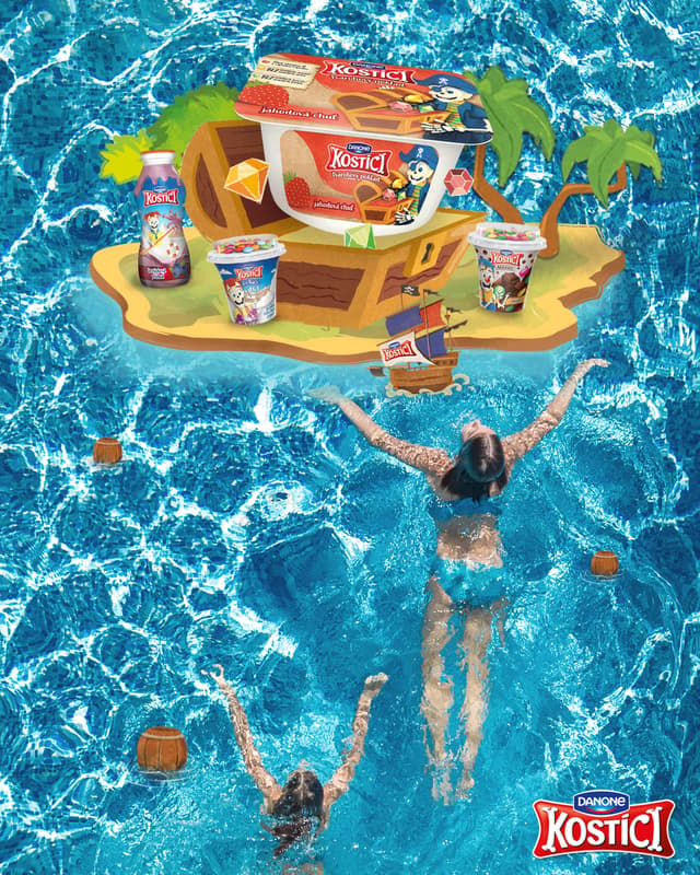 Danone Kostíci Barvíci yoghurt