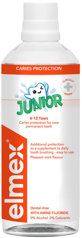 Elmex Alcohol-free mouthwash with aminefluoride junior 6-12 years