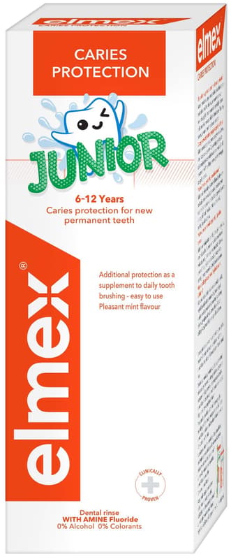 Elmex Alcohol-free mouthwash with aminefluoride junior 6-12 years