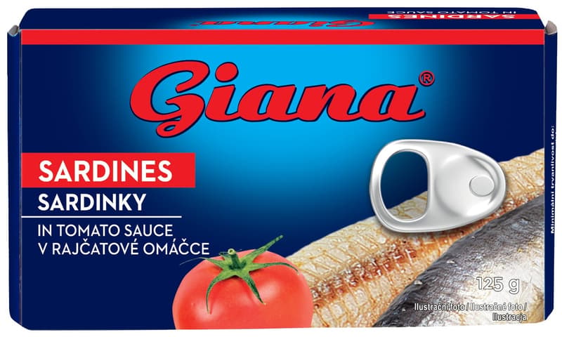 Giana Sardinky v rajčatové omáčce