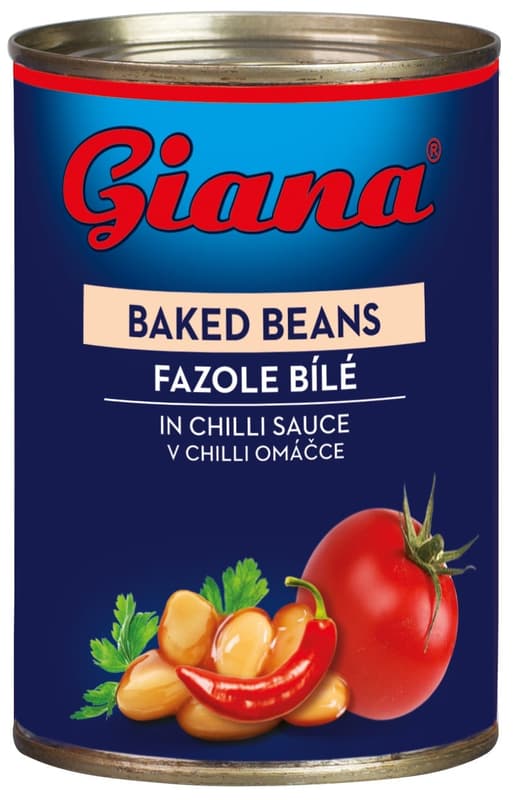 Giana Fazole bílé v rajčatové omáčce s chilli