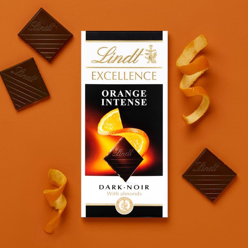 Lindt Chocolate EXCELLENCE Bitter with orange pieces