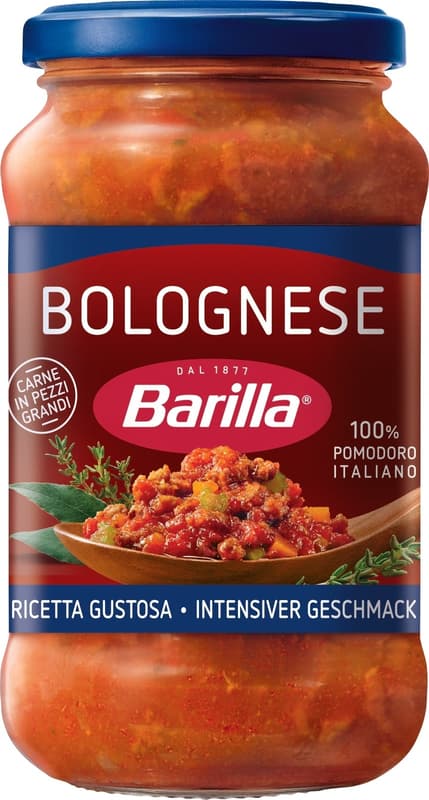 Barilla Bolognese tomato sauce with beef and pork