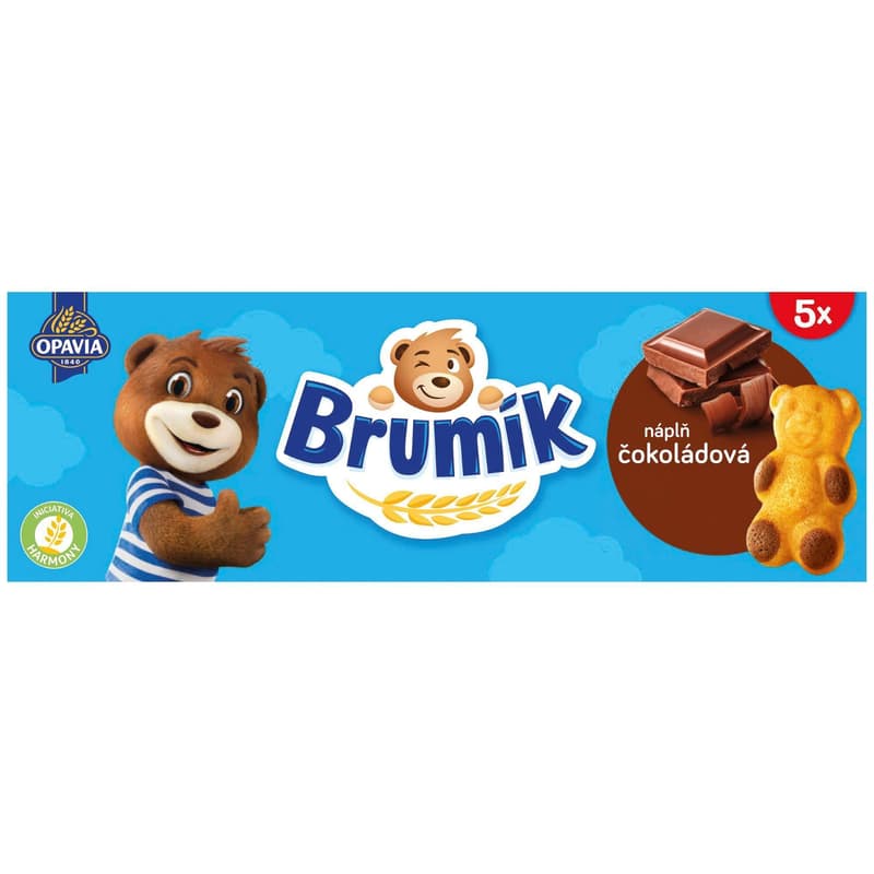 Opavia Brumík Čokoládová náplň jemné pečivo