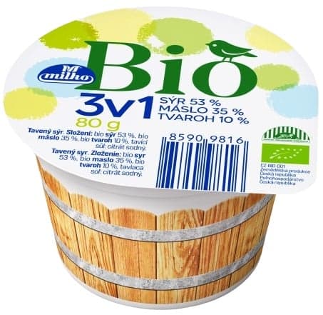 Milko BIO Processed cheese 3 in 1